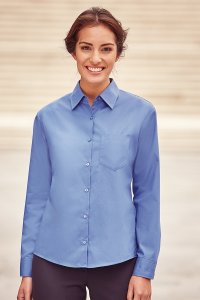 Koszula damska z długim rękawem Pure Cotton Easy Care Poplin