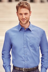 Koszula męska z długim rękawem Pure Cotton Easy Care Poplin