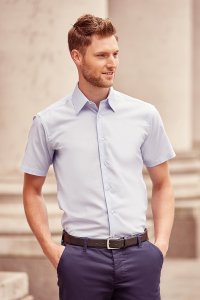 Koszula męska z krótkim rękawem Easy Care Tailored Oxford